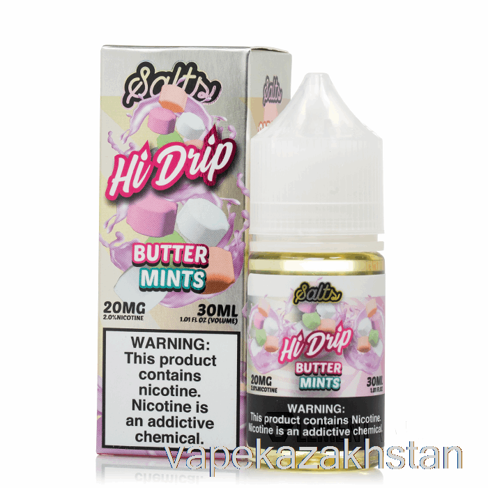 Vape Kazakhstan Butter Mints - Hi-Drip Salts - 30mL 20mg